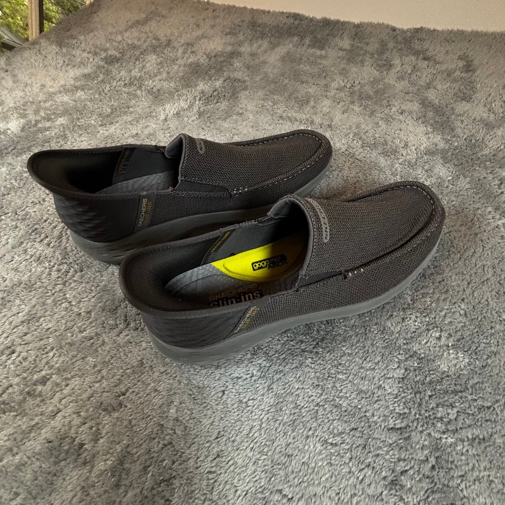 Skechers Hands Free Slip-ins Go Walk Anywhere Gray Loafers 204804 Mens 12